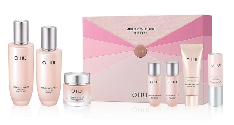 OHUI Miracle Moisture 3P Special Set (Skin 150mL+Emulsion 130mL+Cream 30mL)