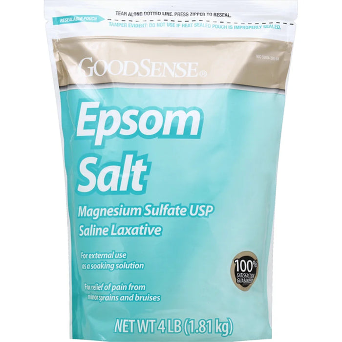 GOODSENSE EPSOM SALT magnesium sulfate usp saline laxative 64OZ (4lb)