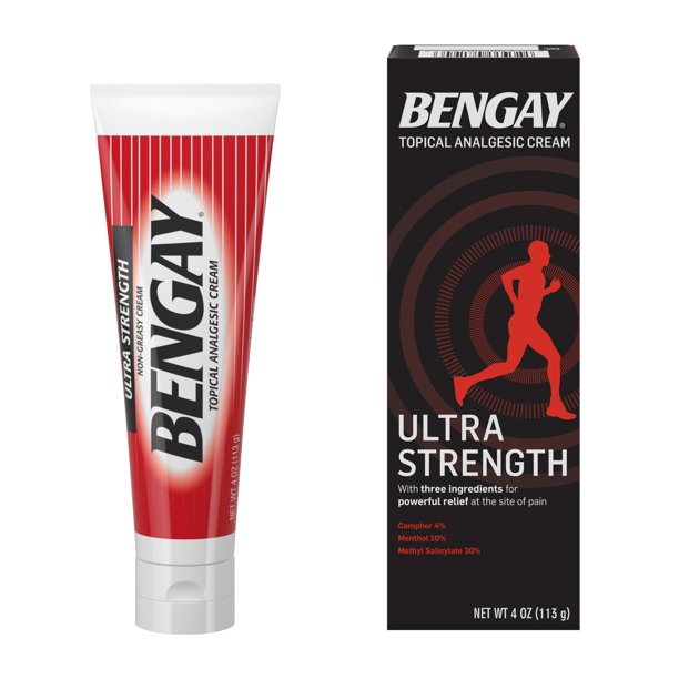 ULTRA STRENGTH BENGAY TOPICAL ANALGESIC CREAM 4OZ(113g)
