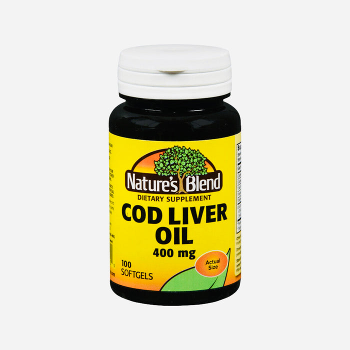 NATURE'S BLEND COD LIVER OIL 400 MG /100 SOFT GELS