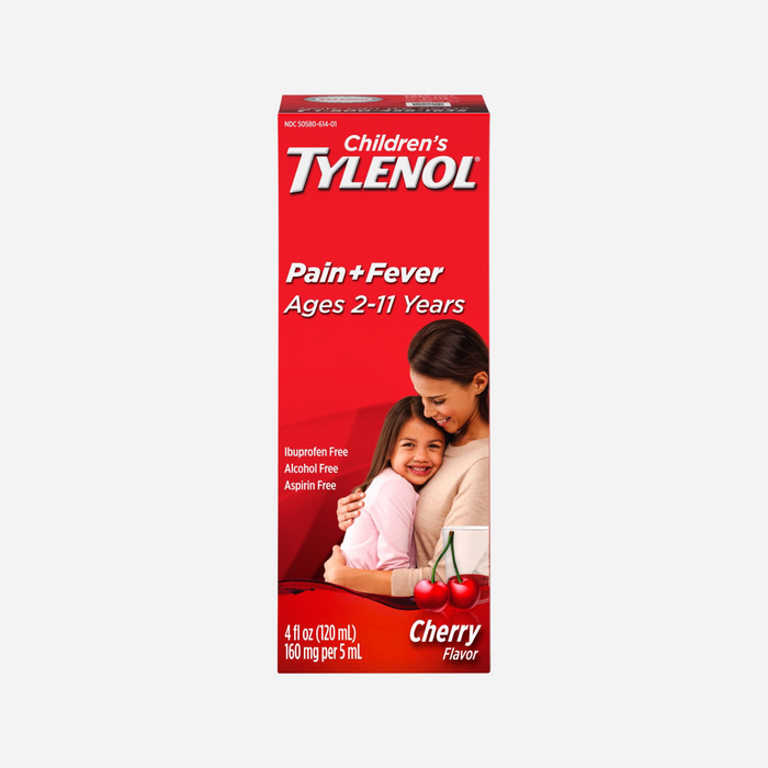 Tylenol Children's Pain + Fever Relief Medicine, Cherry Flavor, 4 fl oz