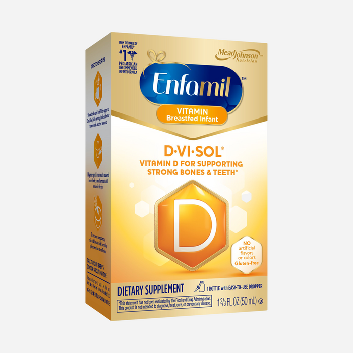 Enfamil D-Vi-Sol Vitamin D Drops for Infants, Supports Strong Bone Health, 50 mL Dropper Bottle