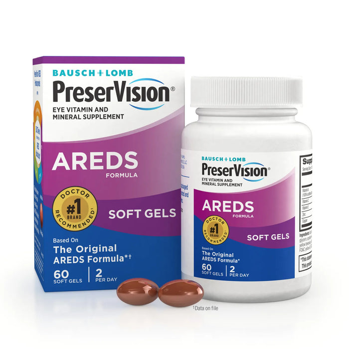 BAUSCH+LOMB PreserVision EYE VITAMINAND MINERAL SUPPLEMENT /60 SOFT GELS