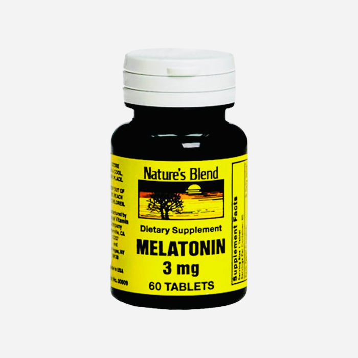 NATURE'S BLEND MELATONIN 3MG /60TABLETS